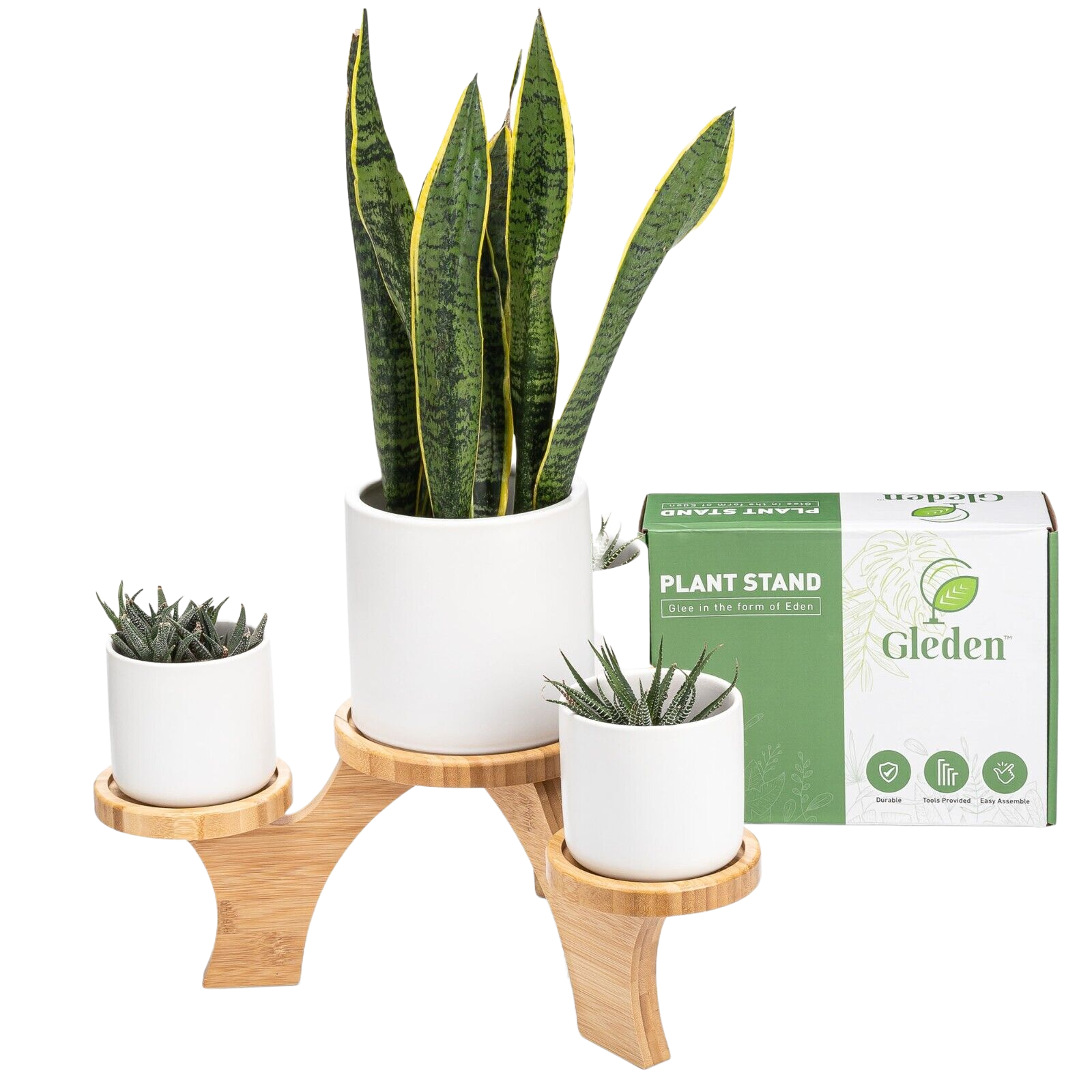 Gleden Plant Stand Handmade Bamboo 4Tier Stand Bloomartys UK